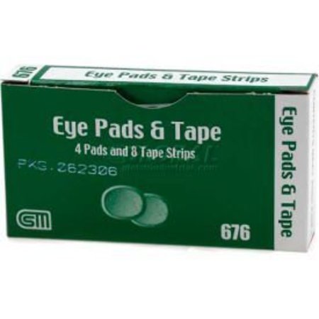 MEDIQUE PRODUCTS Eye Pads, 2 1/4" x 2 1/4" Pad, 4/Box 64470